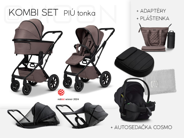 PIÚ Kombi set Black matt - TONKA