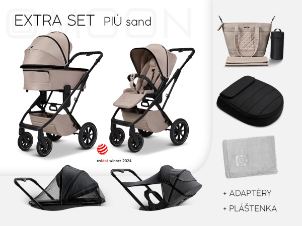 PIÚ Extra set Black chrome - SAND