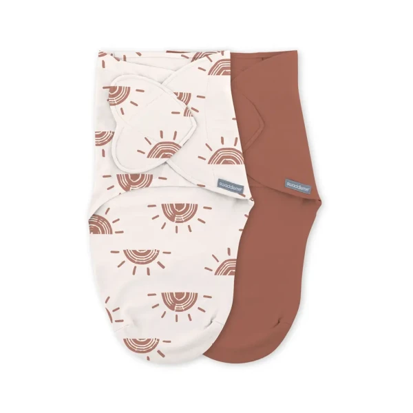 INGENUITY Zavinovačka SwaddleMe™  Ulitka bavlna Rising sun 2ks 0,5 TOG 0-3m