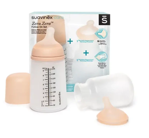 SUAVINEX | ZERO ZERO anti-koliková láhev 270 ml M - SADA