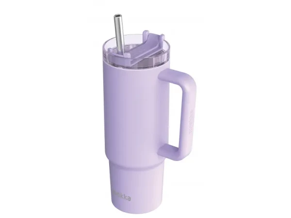 Quokka Nerezový termohrnek s brčkem Stream Purple 950 ml