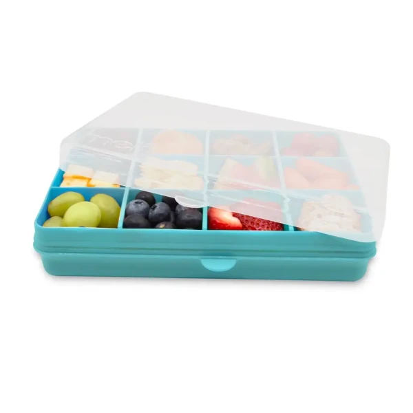 Snackle Box krabička na svačinu 1368 ml - modrozelená