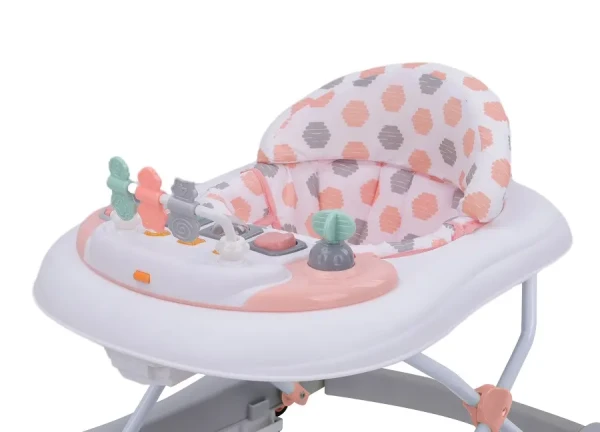 Inglesina Babydan Baby Walker skládací dětské chodítko, s hracím pultíkem, růžové