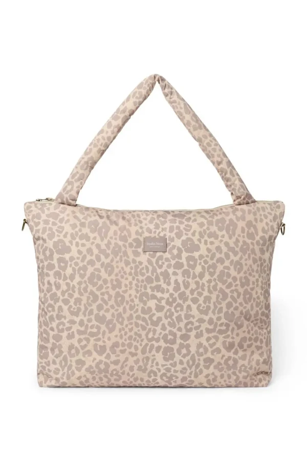 STUDIO NOOS - Puffy DIAPER BAG - prebaľovacia taška Cream Leopard