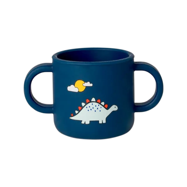 Citron Mini silikónový hrnček, 180ml - Blue Dino