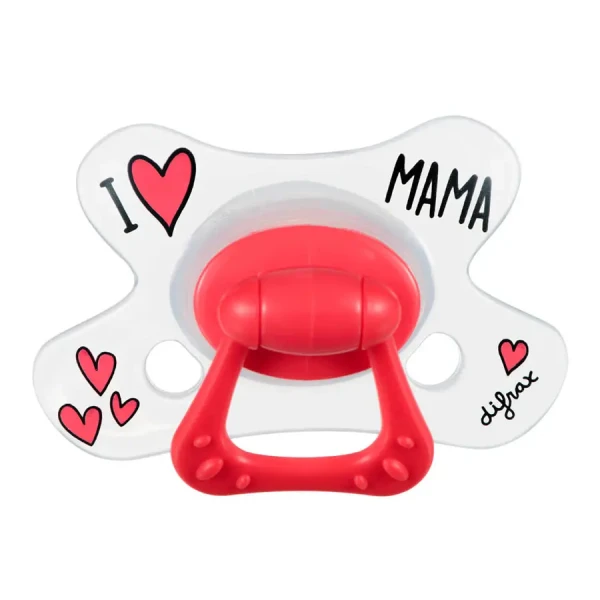 Dudlík Difrax Natural I LOVE MAMA 18+