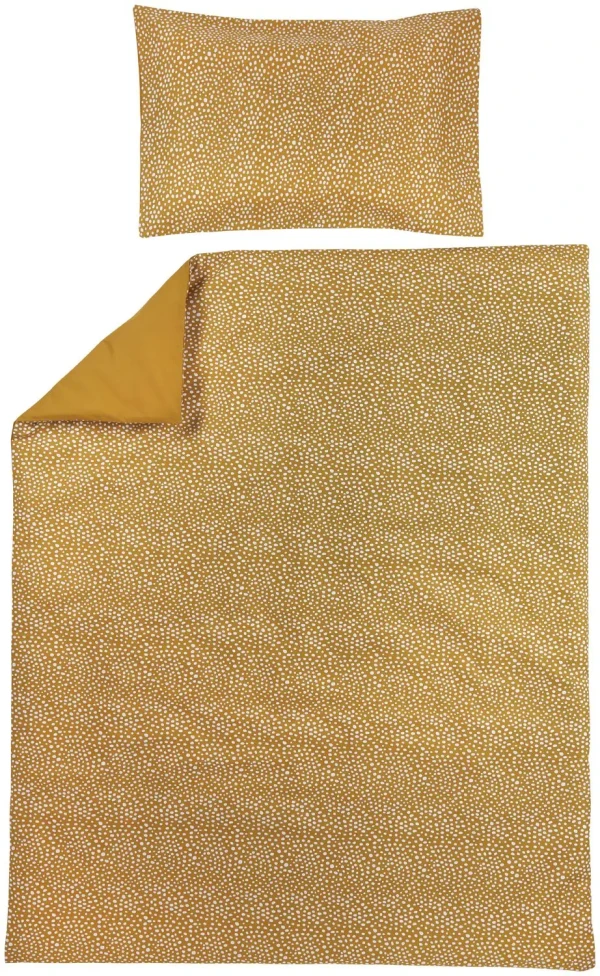 Povlečení 100x135 cm - Cheetah/uni honey gold