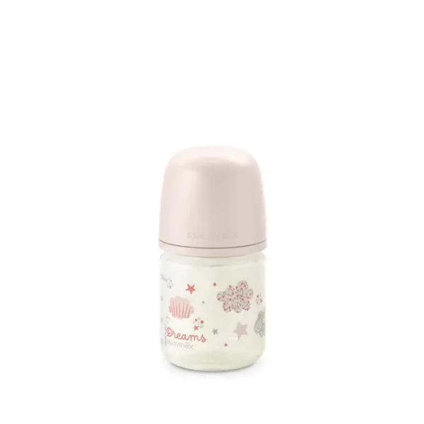 SUAVINEX | Láhev SKLO DREAMS 120 ml fyziologická SX PRO +0 XS - růžová