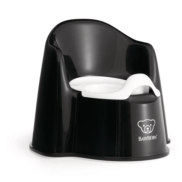 BABYBJORN Nočník křesílko Powder Black/White BabyBjörn