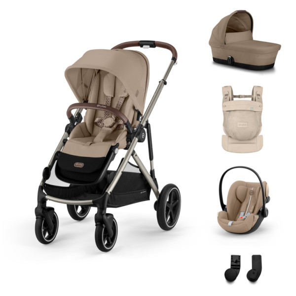 Cybex Gazelle S BUNDLE SET S + nosič AMYA 2026 -  Almond Beige - Taupe Rám