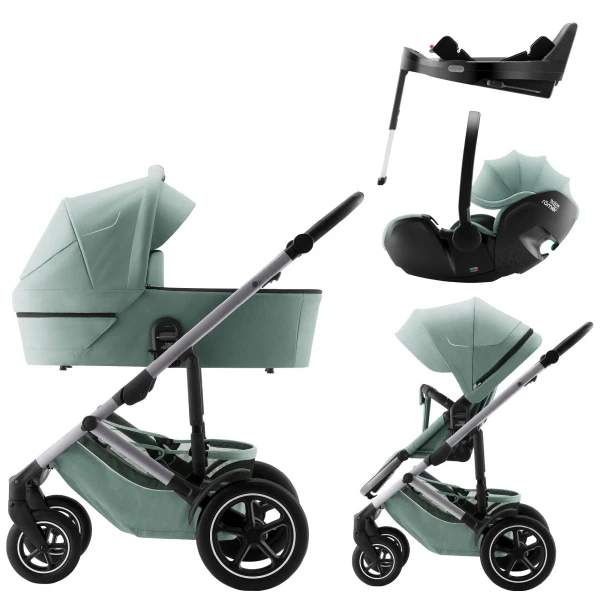BRITAX Set Smile 5Z + carrycot + Baby-Safe PRO + Vario Base 5Z, Jade Green