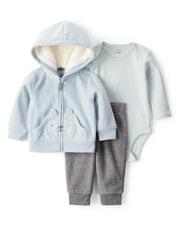 CARTER'S Set 3dílný body dl. rukáv ,mikina,kalhoty blue chlapec NB/vel.56