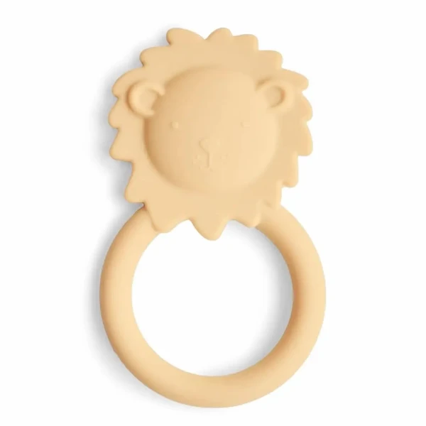 MUSHIE HRYZADLO - LION- SOFT YELLOW