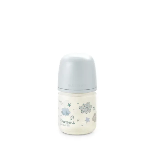 SUAVINEX | Láhev SKLO DREAMS 120 ml fyziologická SX PRO +0 XS - modrá