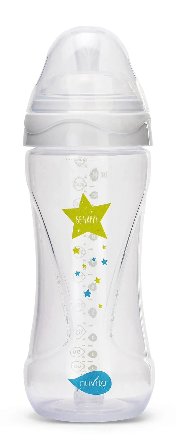 NUVITA Fľaštička 330ml, Transparent white