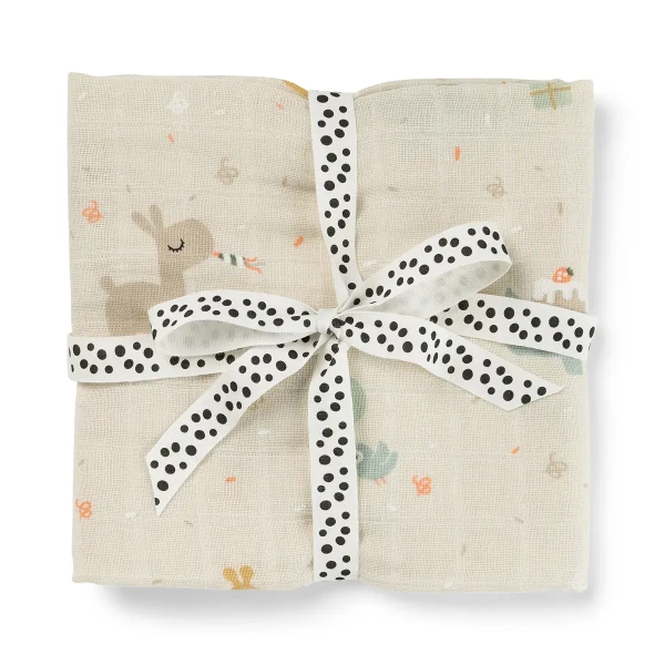 DONE BY DEER Mušelínová zavinovacia plienka Celebration - piesková