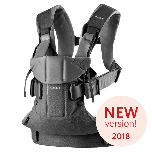 Babybjorn nosítko ONE Denim grey/Dark grey Cotton