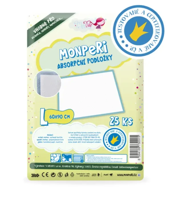 MonPeri Absorpčné podložky 60x90 cm L