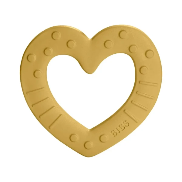 BIBS Baby Bitie hryzátko Heart Mustard