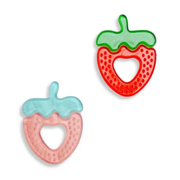 BO Jungle Súprava chladiacich hryzátok Strawberry 2ks