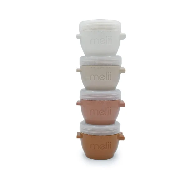 Kelímky na potraviny Snap&Go 118 ml - 4ks - krémové/ béžové