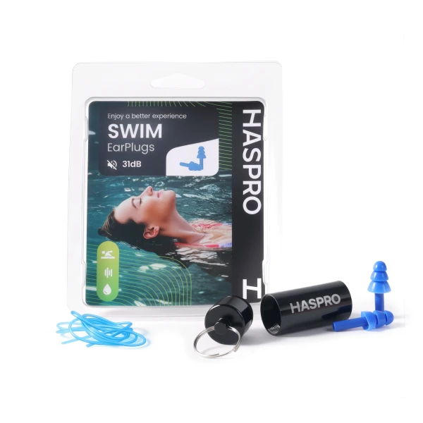 Haspro Swim ušné zátky, silikónové, SNR: 31 dB, 1 pár / 2 ks