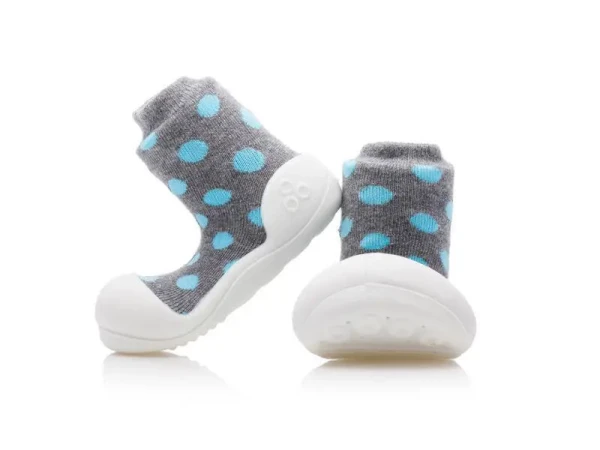 ATTIPAS Botičky Polka Dot AD05 Grey M vel.20, 109-115 mm