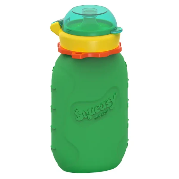 Squeasy Gear silikónová kapsička 180 ml zelená