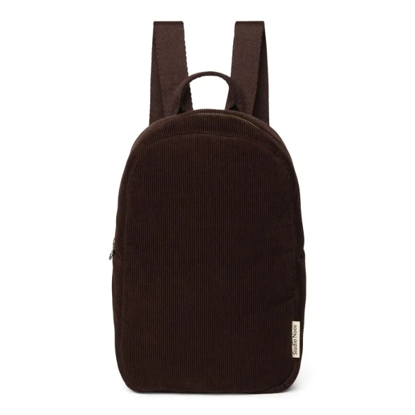 STUDIO NOOS - RIB puffy Mini BACKPACK - batôžtek Dark Brown