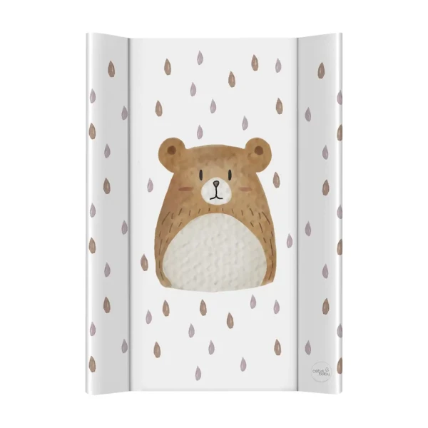 CEBA BABY Podložka prebaľovacia 2-hranná s pevnou doskou (50x70) Basic Bear Buddy