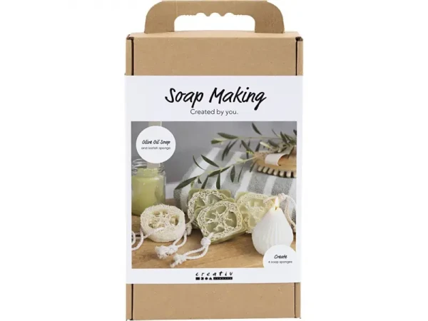 Creativ Company Kreatívna sada výroba mydla Loofah Olive Green