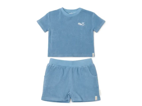 Little Dutch Tričko a kraťasy Ocean Sea Life Blue vel. 86/92