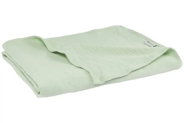 Mušelínová deka 140x200 - Soft green