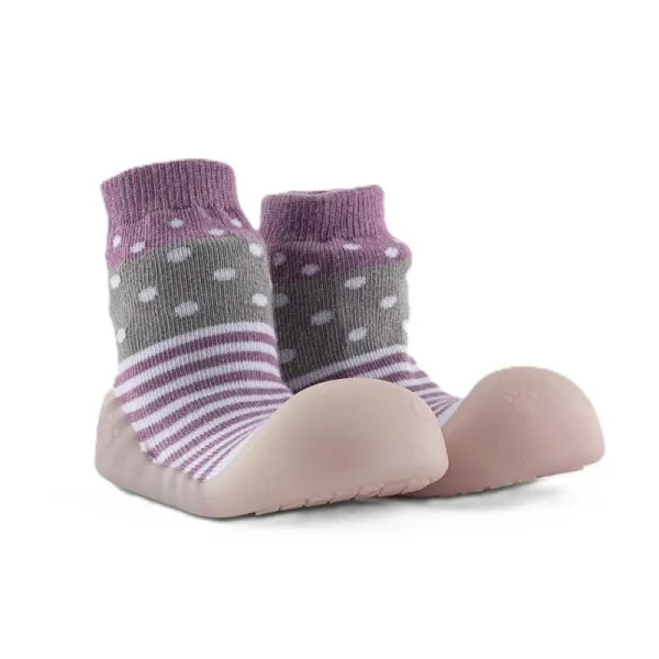 Chameleon Ponožkové botičky Chameleon Lilac Polka vel. 135