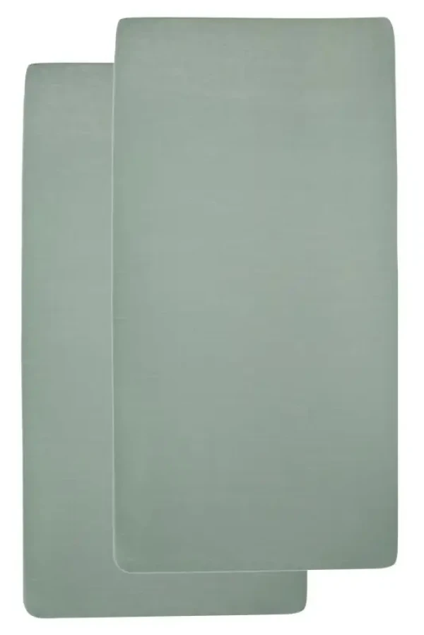 Žerzejové prostěradlo 60x120 - Stone green