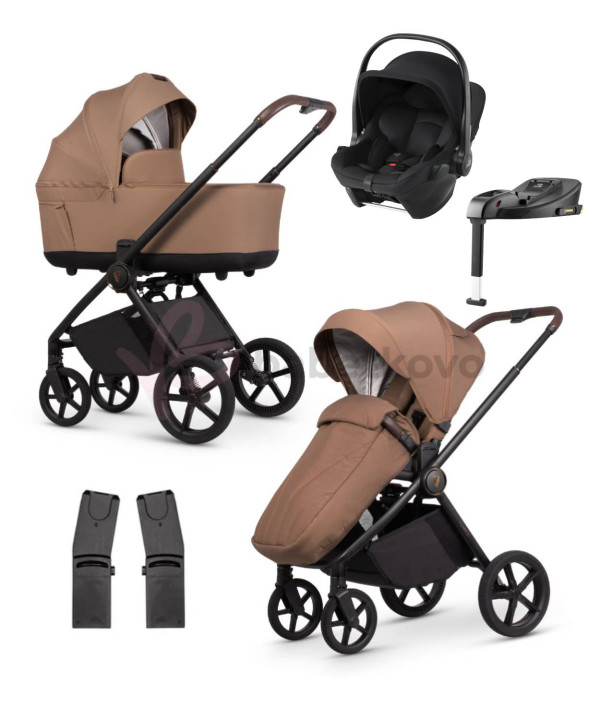 VENICCI CLARO 2 Caramel + Autosedačka BRITAX RÖMER Baby-Safe Core + Baby-Safe Core Base