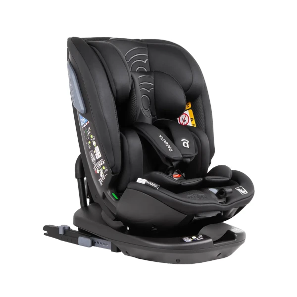 Asalvo PANAFIX autosedačka 40–150 cm, otočná, s upevnením ISOFIX+TopTether, BLACK
