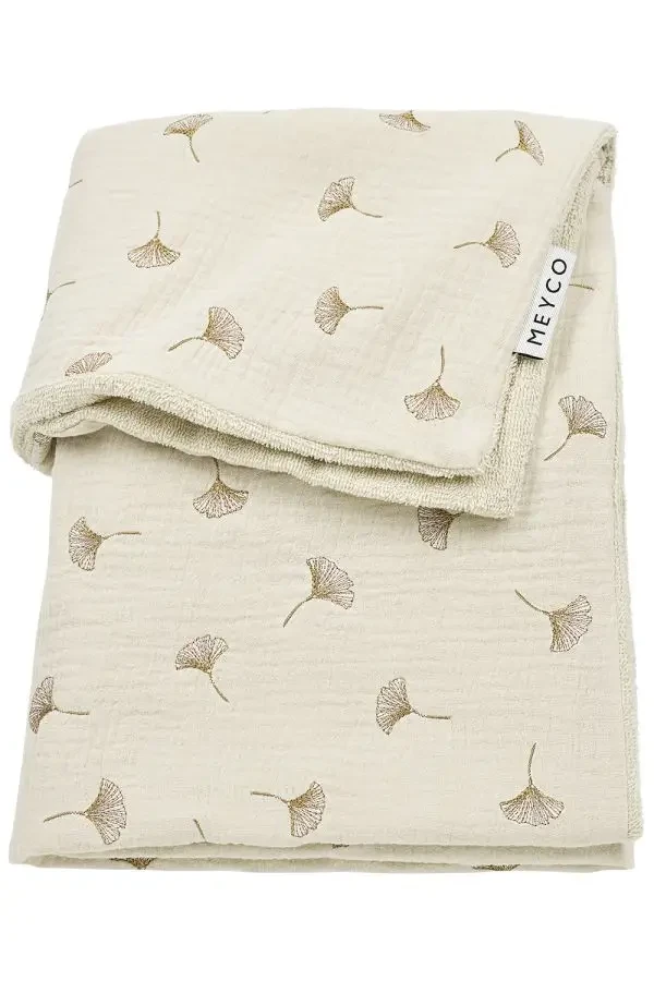 Mušelínová přikrývka Ginkgo 75x100 - Soft sand