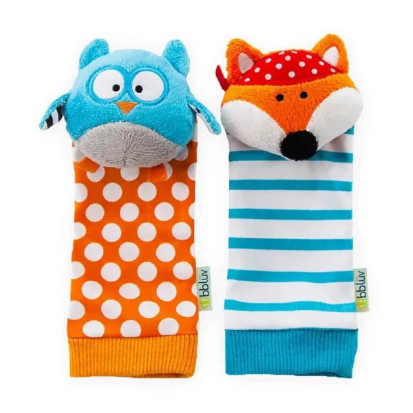 BBLUV Chrastící ponožky Düo Owl / Fox