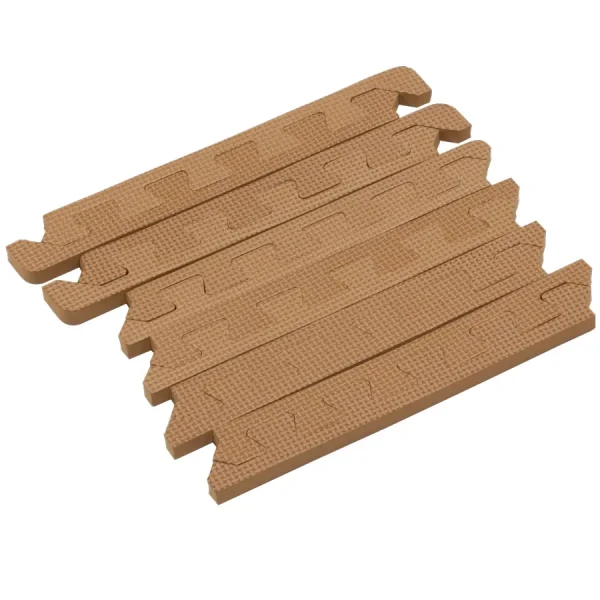 Rialto Baby Sada hnedých okrajov pre penové alebo korkové puzzle 120 x 150 cm