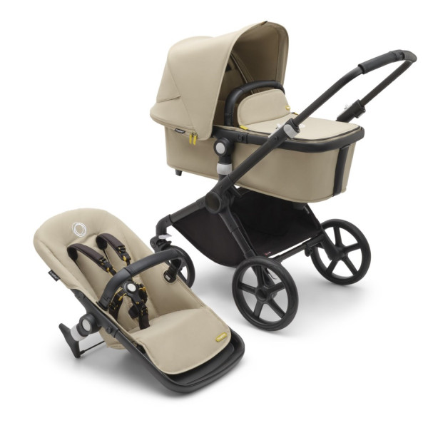 Bugaboo Fox CUB Kompletní set Black/Desert Beige