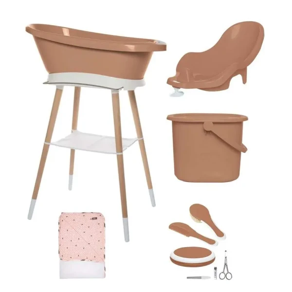 Bébé-jou Digitálna kúpacia sada Sense Plus Copper 7 dielna s osuškou