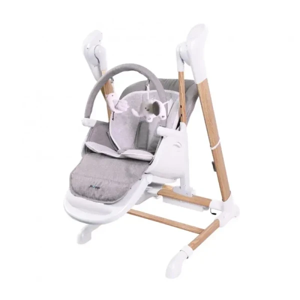 BO Jungle Jídelní židlička B-SWINGING CHAIR Pure White 2v1