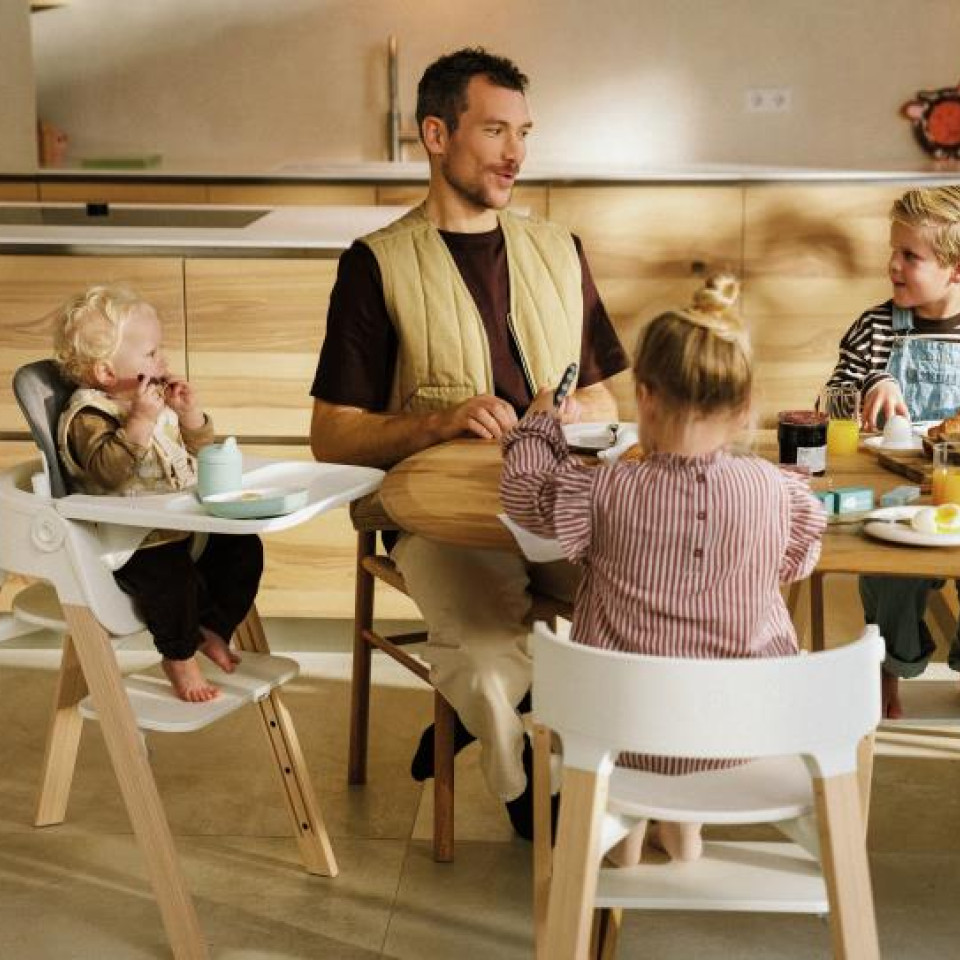Stokke Steps: kompletná rastúca stolička v jednom balení (6 mesiacov až 10 rokov)