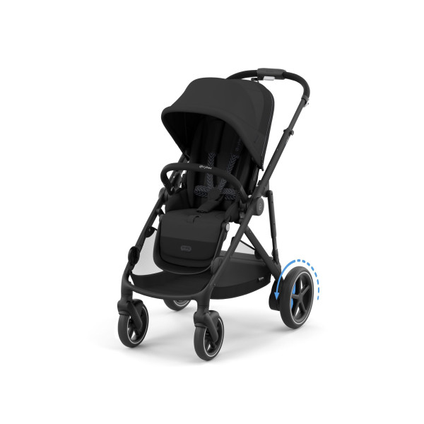 Cybex e-Gazelle S Moon Black - Black Rám + fusak Snogga ZDARMA