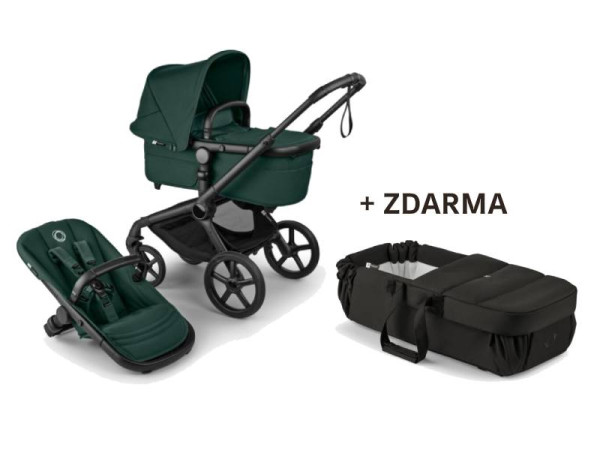 Bugaboo Fox 5 RENEW Kompletný set Black/Fern Green