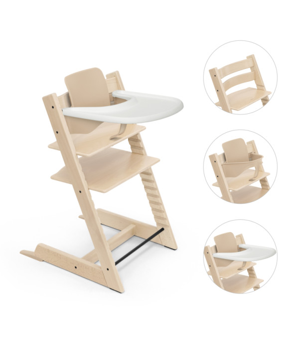 Stokke Tripp Trapp Bundle Stolička + baby set + pultík Natural