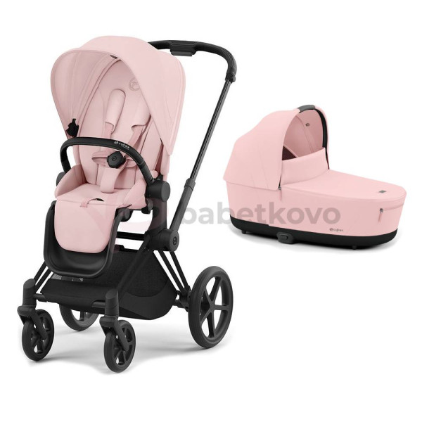 CYBEX PRIAM 2-kombinácia MATT BLACK Peach pink