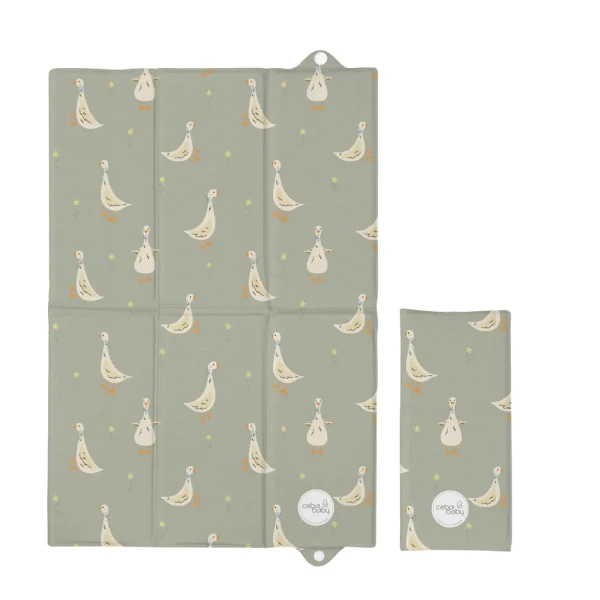 CEBA BABY Podložka prebaľovacia cestovná (60x40) Basic Little Ducks