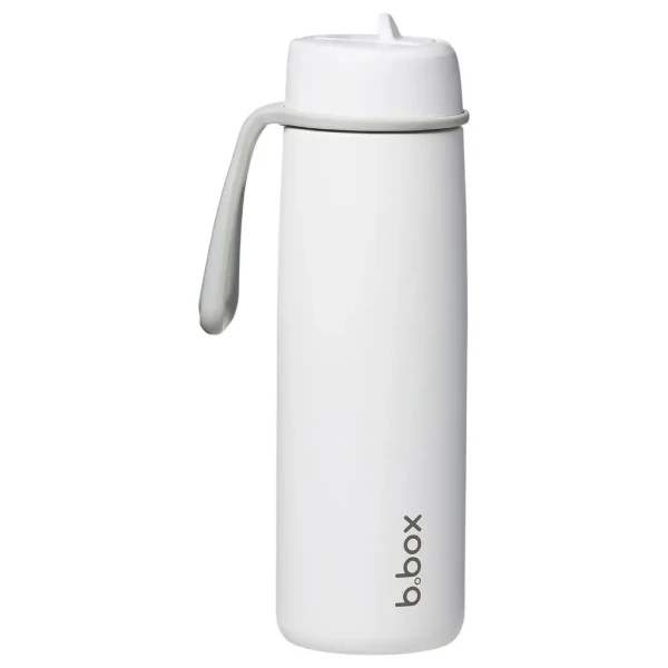 Nerezová termolahev s brčkem 690 ml - white out